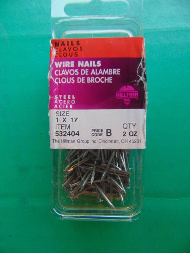 HILLMAN Wire Nails 532404 1 x 17 2oz Package NEW
