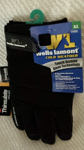 Wells lamont 7760xl 3m cold weather gloves, normally fit large size hands 1 pair for sale
