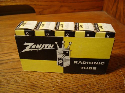 ZENITH RADIONIC TUBES, 5 PACK ORIGINAL 5 BOX, 12BH7A