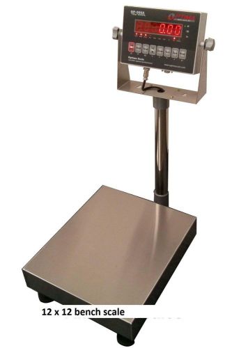 100 x 0.02 lb ntep legal for trade digital bench scale 12&#034;x12&#034; platform shipping for sale