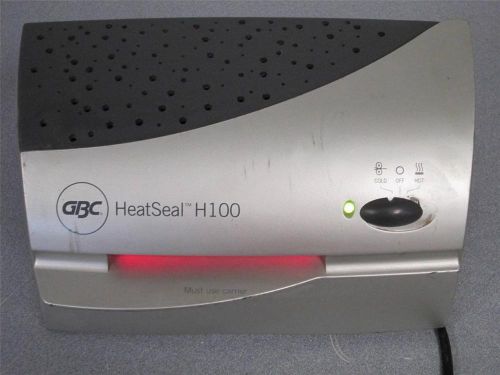 Gbc h100  heatseal hot or cold laminator w/4&#034; pouch photo id quality for sale
