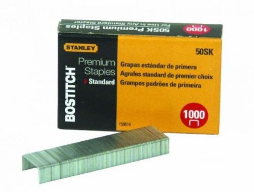 Bostitch premium standard staples, 0.25 inch leg, quarter-strips (mini), 1,000 for sale