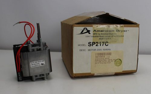 American Dryer  Replacement Motor 1/10HP 3200RPM 230V SP217C  NIB