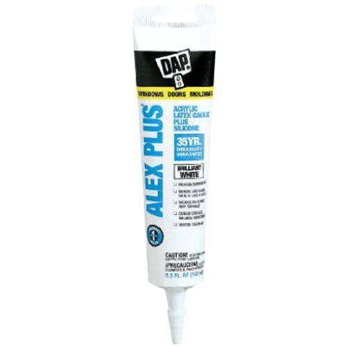 Dap 18128 alex plus acrylic latex caulk plus silicone 5.5-ounce for sale