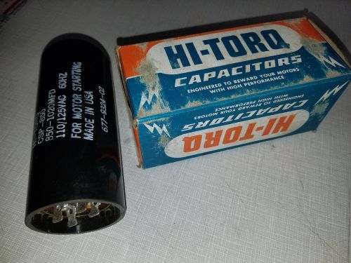 HI-TORQ CSP-850 Motor Start Capacitor 850-1020 MFD 110/125 VAC