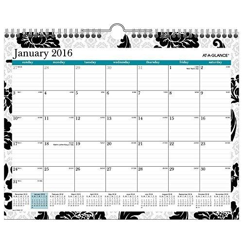 At-A-Glance AT-A-GLANCE Monthly Wall Calendar 2016, Madrid, 14-7/8 x 11-7/8