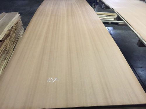 Wood Veneer Makore 48x120 1Piece 10Mil Paper Backed &#034;EXOTIC&#034; 1610 107-113