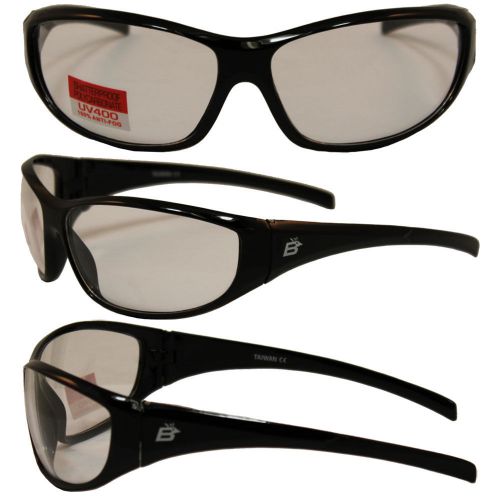 Sparrow safety glasses by birdz - black frames clear lens for sale