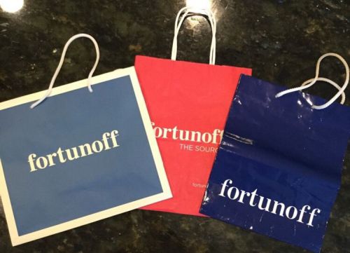 Lot Of 3 Vintage Collectible Fortunoff Shopping Bags