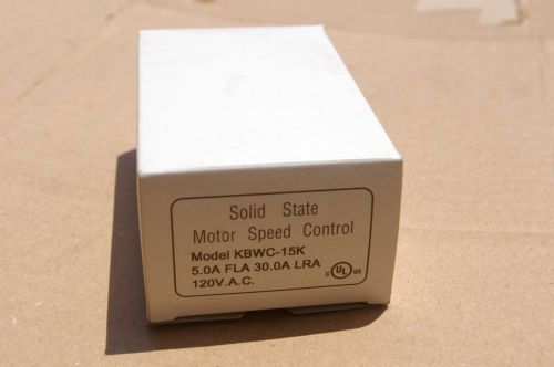 Solid state kbwc-15k motor speed control (kb electronics) for sale
