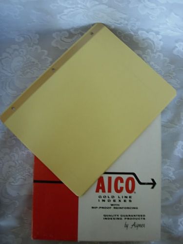 AICO 8 1/2&#034; x 11&#034; Untabbed Divider Sheets for Ring Binders-Box of 250-MORE AVAIL