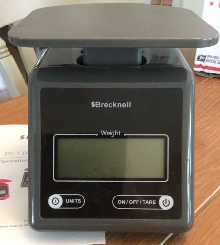 brecknell grey  ps-7 digital postal scale...7 lb. Max.  Great Condition!