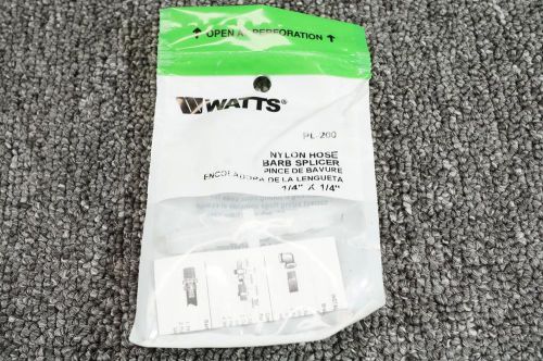 Watts nylon hose barb splicer pl-200 1/4&#034; x 1/4&#034; for sale