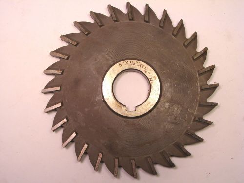 Nos poland made hss plain tooth side &amp; face milling cutter 6&#034;x3/8&#034;x1-1/4&#034; for sale