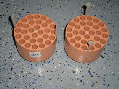 Lot of 2 Beckman #349947 30-Place Rotor Bucket Inserts  #205219