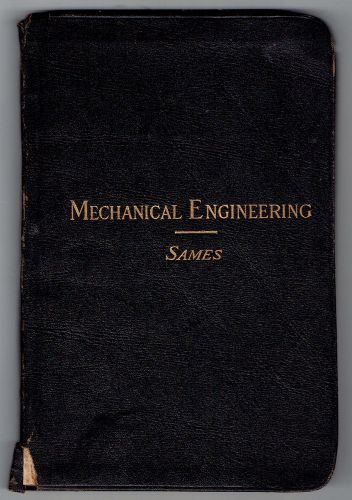 1911 pocket book of mechanicalr engineering - charles m sames for sale