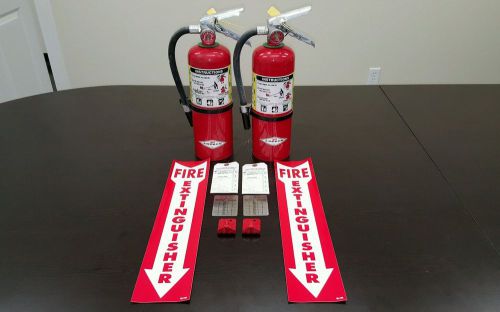 Fire extinguisher 5lb abc includes certification tag (2) scratch &amp; dent for sale