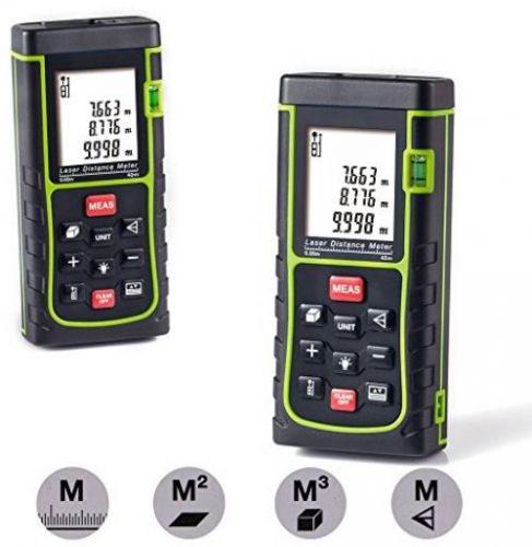Laser Distance Measure,Handheld Range Finder Meter,Portable Measuring Memory To