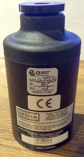 Quest QC-10 Calibrator 114dB - 1000 Hz : Noisepro manual / microphone + more