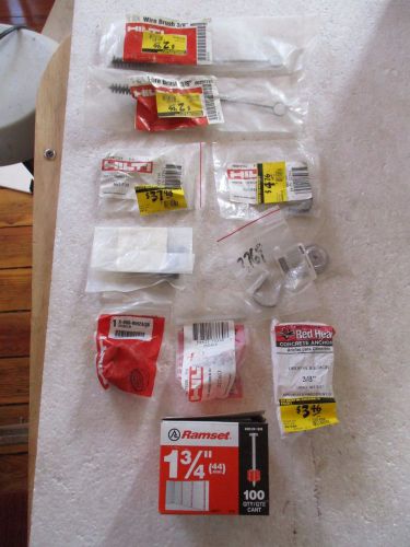 Lot of ( 11) new in plastic   hilti, misc, parts for sale