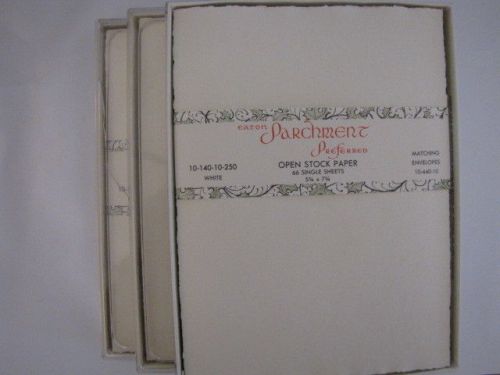 Eaton&#039;s Parchment Preferred 5-3/4 x 7-3/4 Ivory Writing Paper (3 boxes)