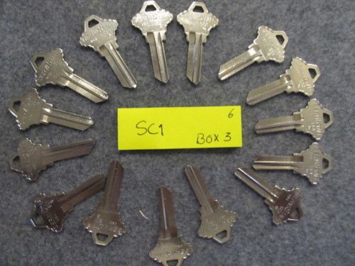 SEVISTAR  SC1 KEY BLANKS 15 BLANKS SILVER Uncut Locksmith