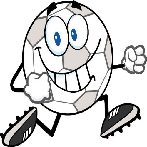 30 Custom Cartoon Soccer Ball Personalized Address Labels