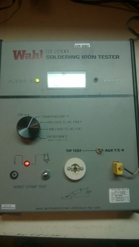 Wahl ST 2200 Soldering Iron Tester for Parts or Repair