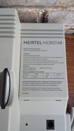Nortel Nordstar plus compact ICS phone system w/ Nortel network call pilot 100