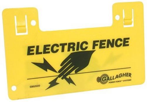 Gallagher North America Gallagher &#034;Electric fence warning sign&#034;