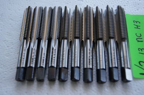 LOT OF 10 New Kennametal 1/2&#034;-13 NC TAPS 3 FLUTE H3 SPIRAL POINT&amp; BOTT, TAPS