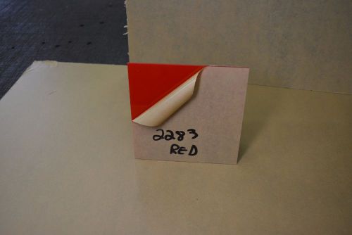 Red Acrylic Plexiglass Sheet #2283 1/8&#034; 48.&#034; x 23.7/8&#034;