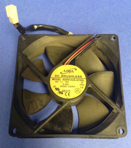 ADDA 12V .30A DC BRUSHLESS FAN AD0912US-A70GL