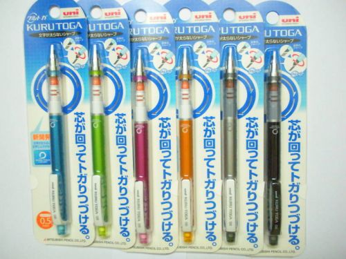6 colors set uni-ball kuru toga m5-450 0.5mm mechanical pencil (japan) for sale