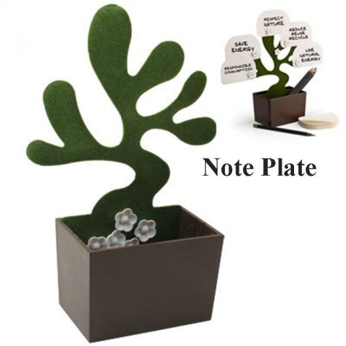 Desk Bonsai Accessories Box with Note Plate Pen Holder