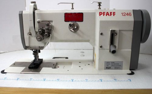 PFAFF 1246 Two 2-Needle Walking Foot Reverse Industrial Strength Sewing Machine