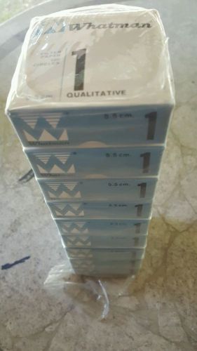 Vintage n.o.s. whatman no.1,  5.5cm paper filter 100 circles (lot of 9 boxes) for sale