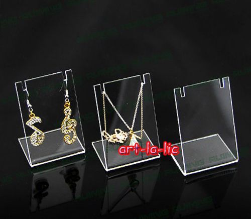 Earrings necklace pendant display stand rack accessories jewelry holder clear for sale