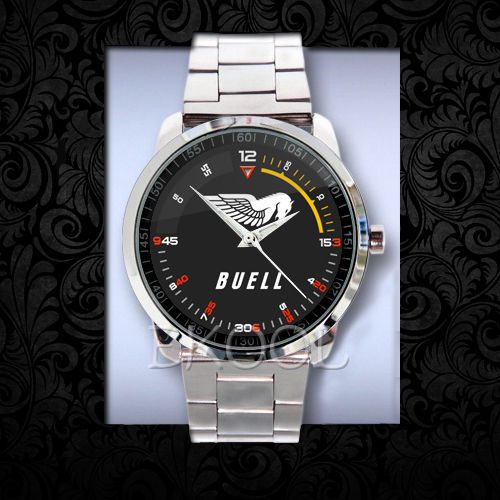 New  Buell Motorcycle 1190RX 1125R Racing Logo #298 Sport Metal Watch