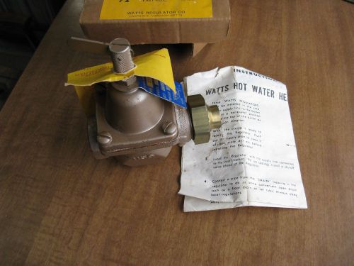 WATTS S1156F SUPER CAPACITY FEED WATER REGULATOR W. SEDIMENT CLEAN OUT DRAIN