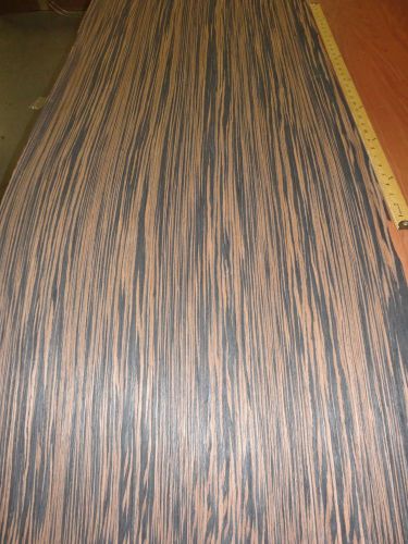 Macassar Ebony composite wood veneer 24&#034; x 120&#034; raw no backing 1/42&#034; thickness