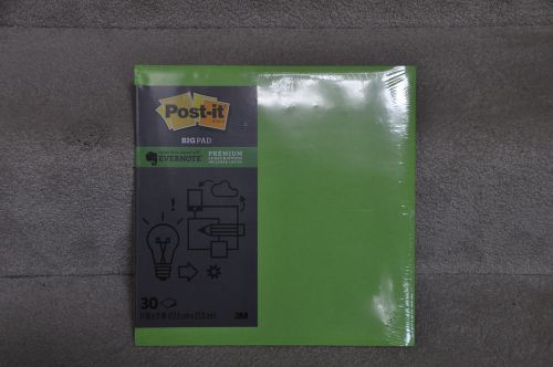 POST-IT BIig Pad 11 X 11 inches NEW Evernote Premium Subscription incl. Green