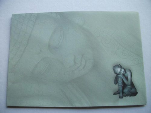 Coloured C6 Envelopes 12 Grey Buddha Design for Writing Note Pad Invites Letters
