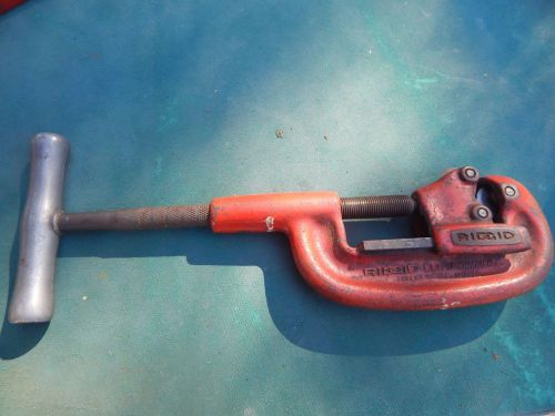 VINTAGE RIDGID HEAVY DUTY PIPE CUTTER NO 2A 1/8 TO 2&#034; RIDGE TOOL CO. ELYRIA OHIO