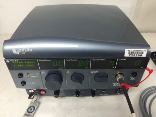 Iridex varilite laser w/headset/scanner for sale