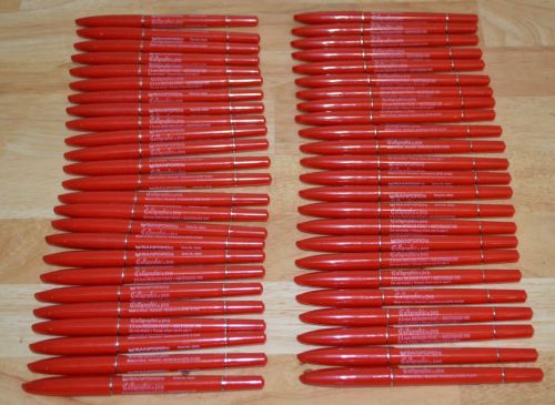Lot of 100 RED Sanford Calligraphic Pens Markers 2.5 mm Medium Point Calligraphy