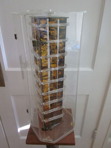 Tall Acrylic Plastic Revolving Display Case for Jewelry? with Key &amp; Locks