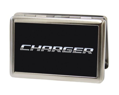 Chevy Charger Black/Blue - Metal Multi-Use Wallet Business Card Holder