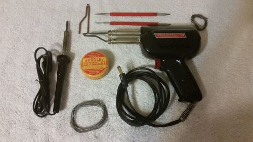 Vintage Weller soldering Gun 8250A &amp; iron pen with accessories solder tool 250W