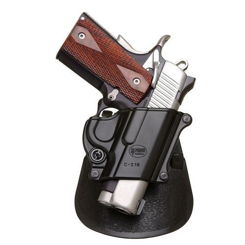 Fobus c21b black compact 1911 style yaqui kahr p9/pm9/mk9/k9 paddle gun holster for sale